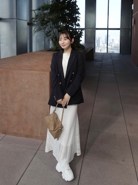 「anuans（アニュアンス）のアイテム」を使った、うさぎさんのふくさん（レディース・154cm）の冬コーディネート