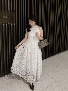 「anuans（アニュアンス）のアイテム」を使った、うさぎさんのふくさん（レディース・154cm）の春コーディネート