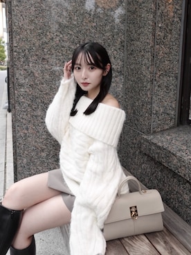 「アイテム（ハンドバッグ）」を使った、うさぎさんのふくさん（レディース・154cm）の秋コーディネート