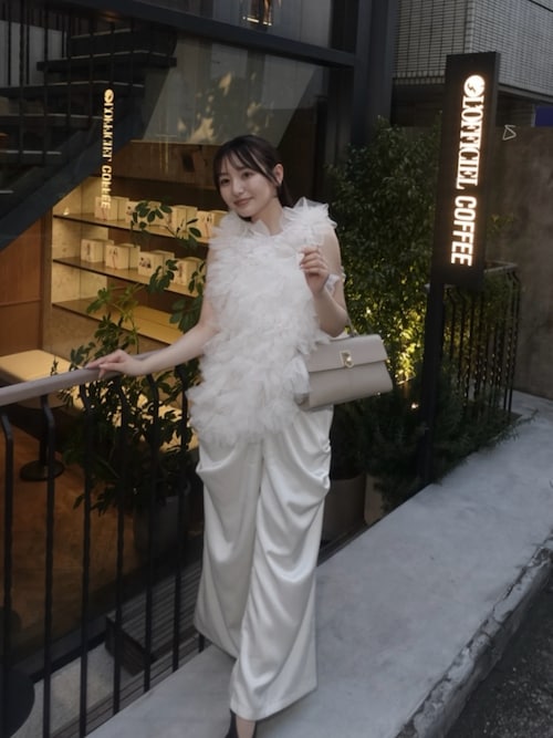 asymmetry tulle tops（シャツ/ブラウス）｜NOTREemor（ノートルエモア