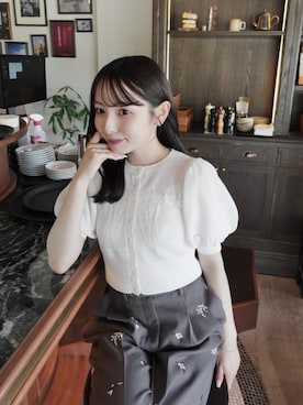 「アイテム（スラックス）」を使った、うさぎさんのふくさん（レディース・154cm）の夏コーディネート