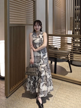 「anuans（アニュアンス）のアイテム」を使った、うさぎさんのふくさん（レディース・154cm）の春コーディネート