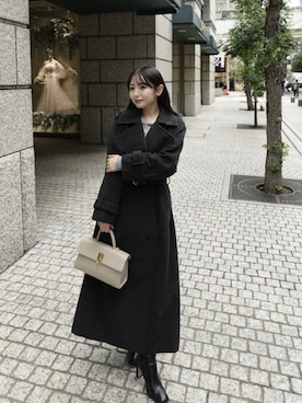 「CAFUNE（カフネ）のアイテム」を使った、うさぎさんのふくさん（レディース・154cm）の冬コーディネート