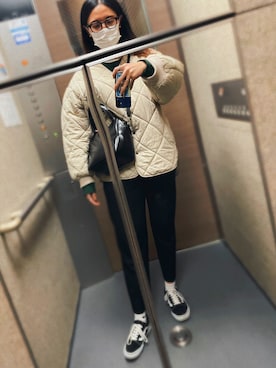 「SLOBE citron.（スローブシトロン）のアイテム（ジャケット/アウター）」を使った、m.さん（レディース・162cm）の冬コーディネート