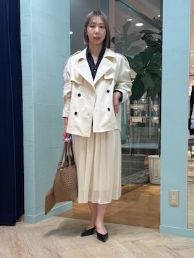 「NOLLEY’S（ノーリーズ）のアイテム（スカート）」を使った、nol tsujiさん（レディース・164cm）の春コーディネート