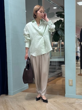 「grace grace （グラスグラス）のアイテム」を使った、nol tsujiさん（レディース・164cm）の春コーディネート