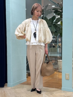 「NOLLEY’S（ノーリーズ）のアイテム」を使った、nol tsujiさん（レディース・164cm）の春コーディネート