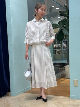 「NOLLEY’S（ノーリーズ）のアイテム（トップス）」を使った、nol tsujiさん（レディース・164cm）の春コーディネート