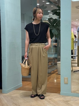「grace grace （グラスグラス）のアイテム」を使った、nol tsujiさん（レディース・164cm）の夏コーディネート