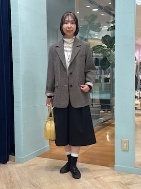 「grace grace （グラスグラス）のアイテム」を使った、nol tsujiさん（レディース・164cm）の秋コーディネート