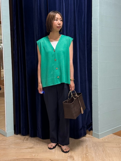 NOLLEY'S タンクトップ ノースリーブ 「手洗い可能」総針オトナ