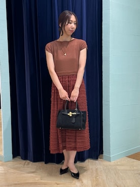 「NOLLEY’S（ノーリーズ）のアイテム（ワンピース/ドレス）」を使った、nol tsujiさん（レディース・164cm）の夏コーディネート