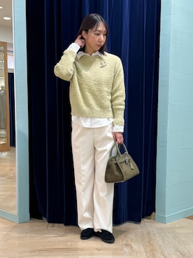 「アイテム（リング）」を使った、nol tsujiさん（レディース・164cm）の冬コーディネート