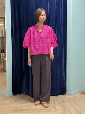 「NOLLEY’S（ノーリーズ）のアイテム」を使った、nol tsujiさん（骨格ウェーブ・レディース・164cm）の夏コーディネート