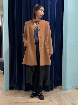 「アイテム（カチューシャ）」を使った、nol tsujiさん（レディース・164cm）の冬コーディネート