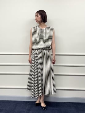 「NOLLEY’S（ノーリーズ）のアイテム」を使った、nol tsujiさん（骨格ウェーブ・レディース・164cm）の夏コーディネート