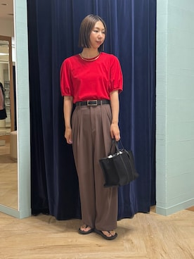 「NOLLEY’S（ノーリーズ）のアイテム」を使った、nol tsujiさん（骨格ウェーブ・レディース・164cm）の夏コーディネート
