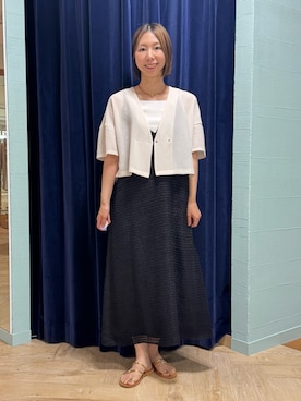 「NOLLEY’S（ノーリーズ）のアイテム」を使った、nol tsujiさん（骨格ウェーブ・レディース・164cm）の夏コーディネート