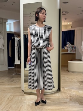 「NOLLEY’S（ノーリーズ）のアイテム」を使った、nol tsujiさん（骨格ウェーブ・レディース・164cm）の夏コーディネート