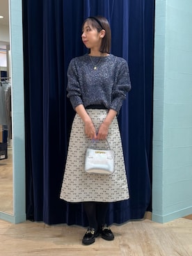 「アイテム（カチューシャ）」を使った、nol tsujiさん（レディース・164cm）の冬コーディネート