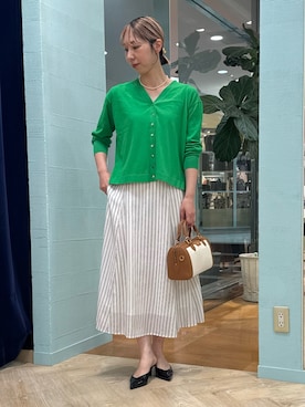 「NOLLEY’S（ノーリーズ）のアイテム（トップス）」を使った、nol tsujiさん（レディース・164cm）の春コーディネート