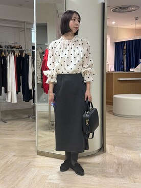 「ブラウスコーデ」｜nol tsujiさん（レディース・164cm）の秋コーディネート