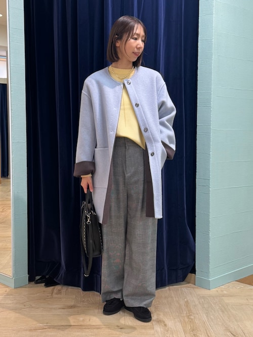 バイカラーリバーコート（ノーカラーコート）｜NOLLEY'S（ノーリーズ