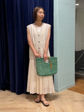「NOLLEY’S（ノーリーズ）のアイテム」を使った、nol tsujiさん（骨格ウェーブ・レディース・164cm）の夏コーディネート