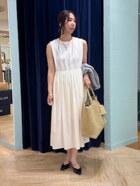 「NOLLEY’S（ノーリーズ）のアイテム（ワンピース/ドレス）」を使った、nol tsujiさん（レディース・164cm）の夏コーディネート