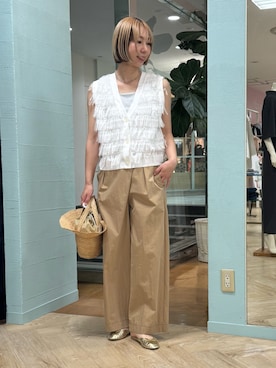 「grace grace （グラスグラス）のアイテム」を使った、nol tsujiさん（レディース・164cm）の春コーディネート