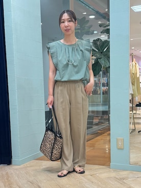 「grace grace （グラスグラス）のアイテム（ネックレス、シルバー系）」を使った、nol tsujiさん（レディース・164cm）の夏コーディネート
