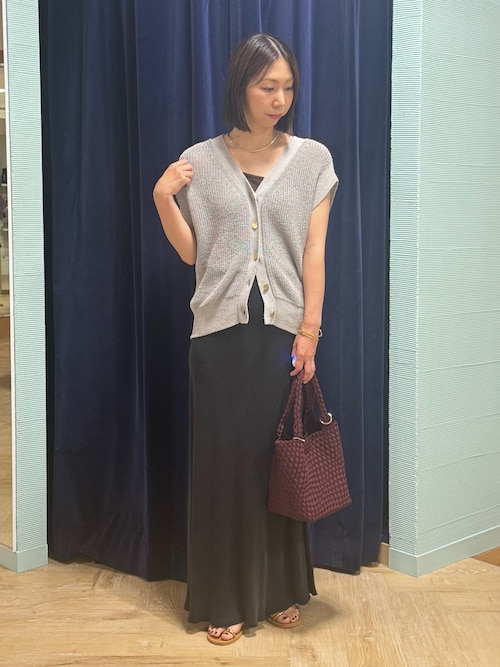 NOLLEY'S ノーリーズ　高機能フィブリルサテンバイヤススカートセットアップ セットアップ対応》高機能 フィブリルサテンバイヤススカート