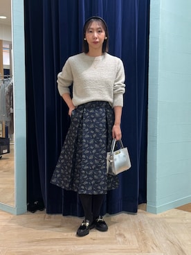 「アイテム（カチューシャ）」を使った、nol tsujiさん（レディース・164cm）の冬コーディネート