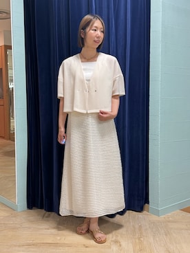 「NOLLEY’S（ノーリーズ）のアイテム」を使った、nol tsujiさん（骨格ウェーブ・レディース・164cm）の夏コーディネート