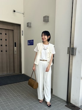 「ベストコーデ」｜「アイテム（バッグ）」を使った、nol niiharaさん（レディース・162cm）の夏コーディネート