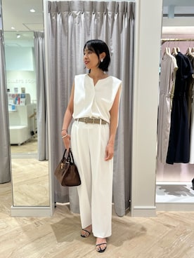 「NOLLEY’S Sophi（ノーリーズソフィ）のアイテム」を使った、nol niiharaさん（レディース・162cm）の夏コーディネート