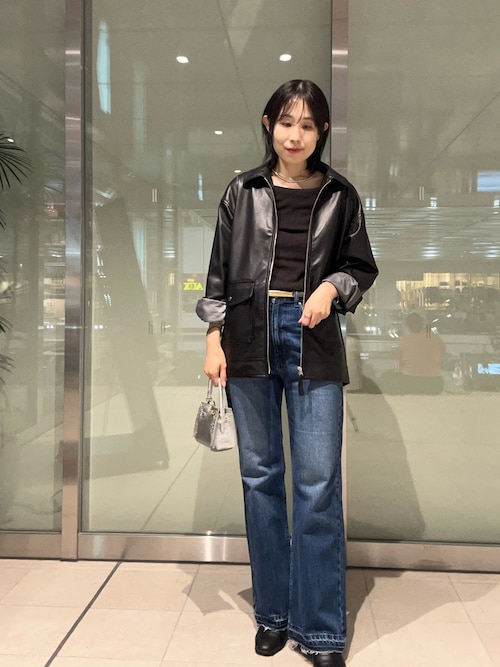 セール】《セットアップ対応》ウォッシャブルフェイクレザーブルゾン