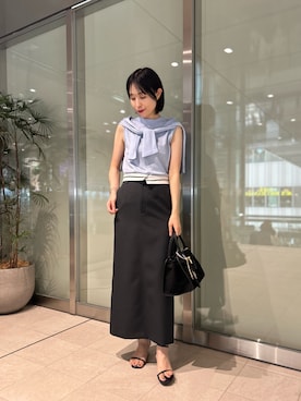 「アイテム（ポーチ）」を使った、nol niiharaさん（レディース・162cm）の夏コーディネート