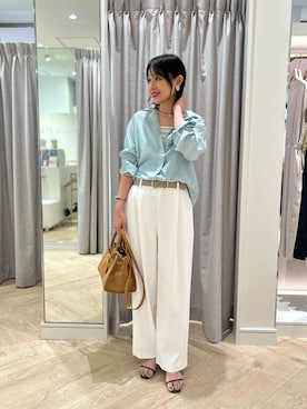 「NOLLEY’S Sophi（ノーリーズソフィ）のアイテム」を使った、nol niiharaさん（レディース・162cm）の夏コーディネート