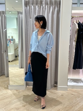 「NOLLEY’S Sophi（ノーリーズソフィ）のアイテム」を使った、nol niiharaさん（レディース・162cm）の夏コーディネート