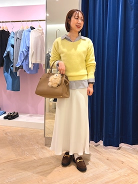 「アイテム（チャーム）」を使った、aikoさん（レディース・158cm）の秋コーディネート