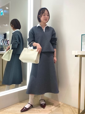 「アイテム（カチューシャ）」を使った、aikoさん（レディース・158cm）の秋コーディネート