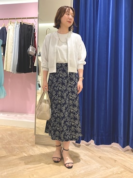 「ラメニット」｜aikoさん（レディース・158cm）の夏コーディネート