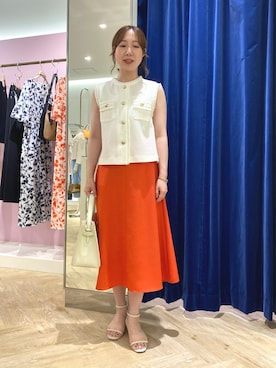 「アイテム（ベスト）」を使った、aikoさん（レディース・158cm）の夏コーディネート