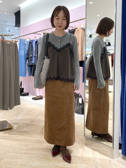 極美品♪ウィムガゼット◆ゲミニー◆TSUBOMIボリュームブルゾン　ノーカラー WEB限定サイズ】【kazumiコラボ】ダブルクロスノースリーブワンピース