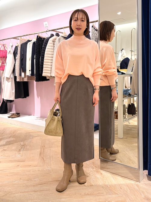 セール】ウォッシャブルスエードダンボールタイトスカート（スカート