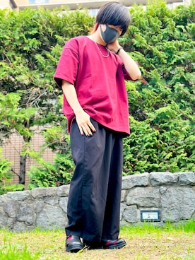 「ADRER」｜showさん（メンズ・175cm）の春コーディネート