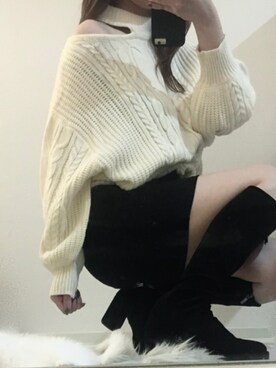 お茶さん（レディース・154cm）の冬コーディネート