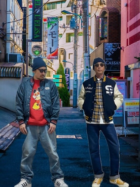 「アイテム（ニットキャップ/ビーニー）」を使った、トクさん　さん（メンズ・172cm）の秋コーディネート