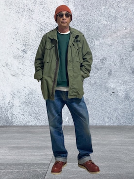 「アイテム（Tシャツ/カットソー）」を使った、トクさん　さん（メンズ・172cm）の秋コーディネート